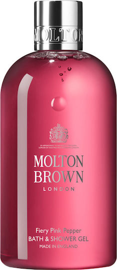 Molton Brown Fiery Pink Pepper Bath Bubble Bath Gel with Glycerin & Woody Scent 300ml