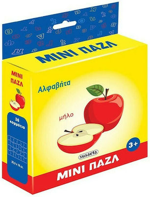 Puzzle pentru Copii Μίνι Αλφαβήτα pentru 3++ Ani 26buc Susaeta