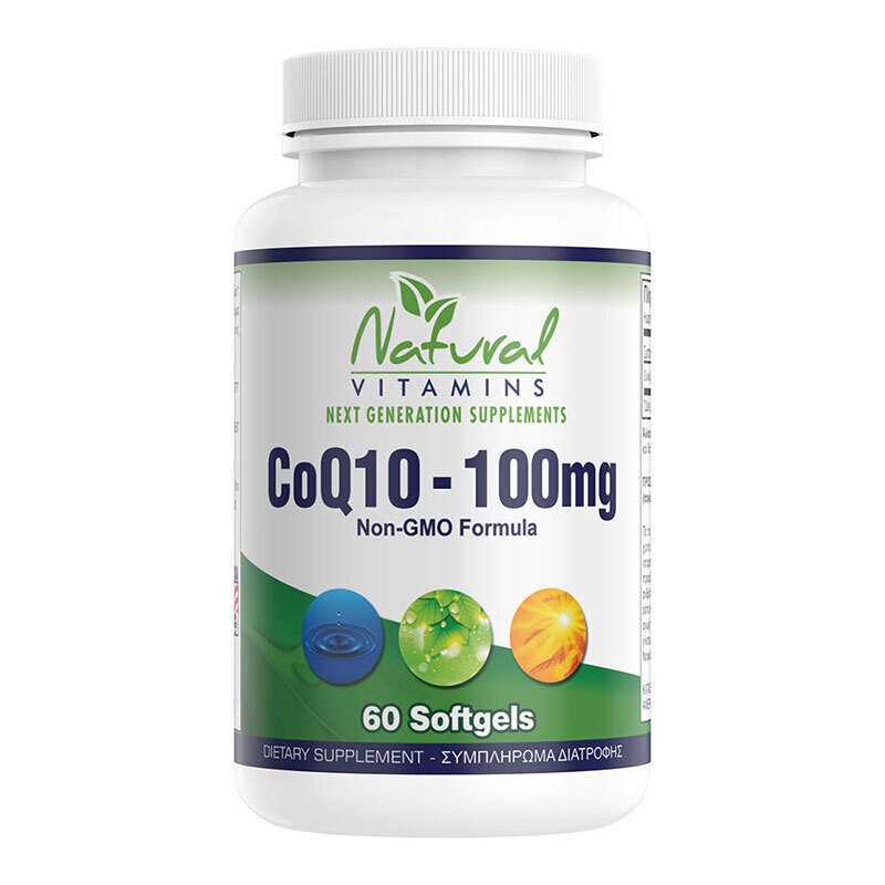 Natural Vitamins CoQ10 100mg 60 μαλακές κάψουλες
