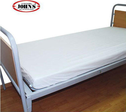 Johns Protective Cover Single Waterproof with Elastic Bands White 90x190cm