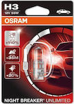 Osram Λάμπα Αυτοκινήτου Night Breaker Unlimited H3 Αλογόνου 12V 55W 1τμχ