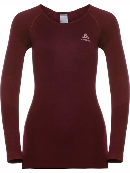 Odlo Performance Warm Thermals Long-Sleeved Shirt Red