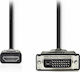 Nedis Cablu DVI-D de sex masculin - HDMI de sex masculin 2m Negru (CCGP34800BK20)