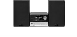 Grundig Ηχοσύστημα 2 CMS 2000 BT 30W cu CD / Media digitale Player și Bluetooth Negru