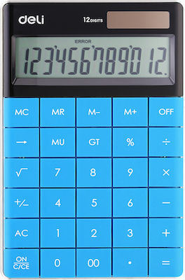 Deli 1589 Calculator 12 Cifre în Culoarea Albastru