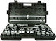 Geko Ratchet with Socket Sets 1" & 3/4" 26 Pieces
