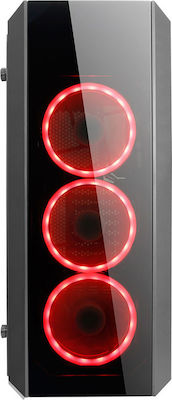 Chieftec Scorpion II Midi Tower Computer Case with Window Panel and RGB Lighting Black