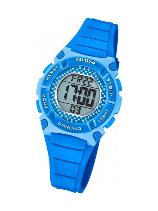 Calypso Παιδικό Ψηφιακό Ρολόι Kids Chronograph Μπλε