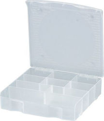 Sibrteh Tool Compartment Organiser 9 Slot Transparent 17x16cm