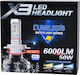 Autoline Λάμπες Αυτοκινήτου X3 H7 LED 6000K Ψυχρό Λευκό 9-32V 50W 2τμχ