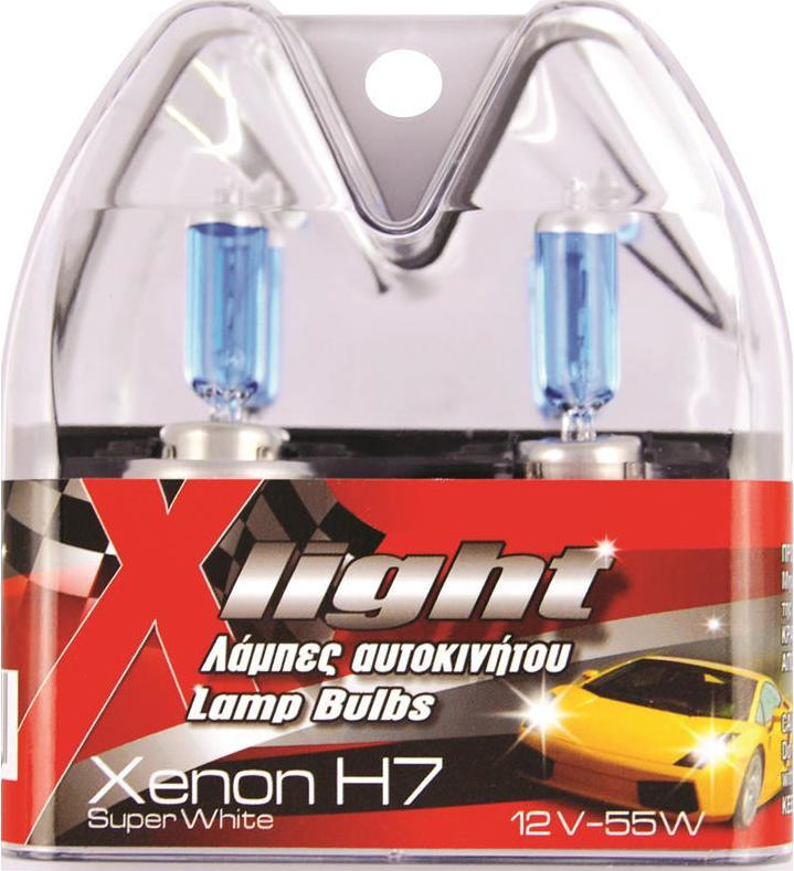 Autoline H7 XLight Xenon Bulbs 12V 2τμχ Box Skroutz.gr