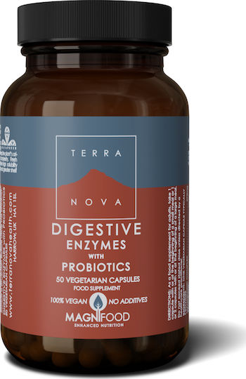 TerraNova Digestive With Probiotics Probiotice 50 capsule veget
