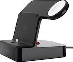 Belkin Charging Stand and Cable Lightning in Black color (PowerHouse Charge Dock)