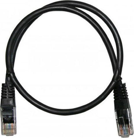 Adeleq U/UTP Cat.5e (Gigabit) Мрежов Кабел Ethernet 0.5м Черен