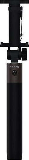 Evelatus ESS02 Selfie Stick με Καλώδιο 3.5mm Μαύρο