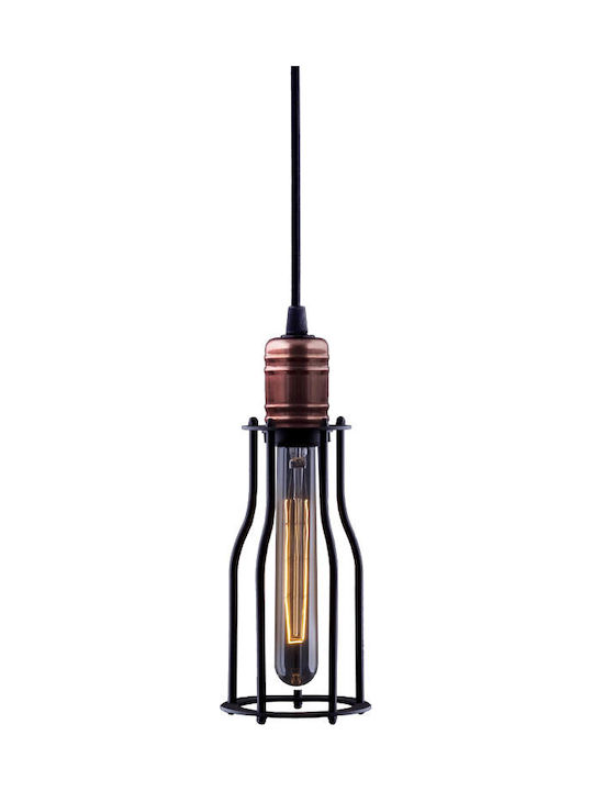 Nowodvorski Workshop Pendant Light Single-Light for Socket E27 Black