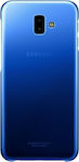 Samsung Gradation Cover Umschlag Rückseite Silikon Blau (Galaxy J6+) EF-AJ610CLEGWW