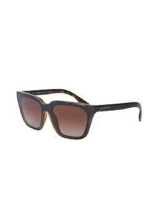 Burberry Women's Sunglasses with Brown Tartaruga Plastic Frame and Brown Gradient Lens 4279 300213