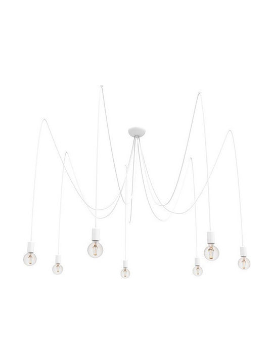 Nowodvorski Spider White Pendant Chandelier for Socket E27 White