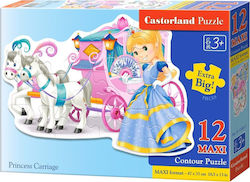 Kids Puzzle Princess Carriage for 3++ Years 12pcs Castorland