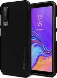 Mercury iJelly Umschlag Rückseite Metallisch Schwarz (Galaxy A7 2018)