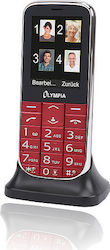 Olympia Joy II Dual SIM Mobile Phone with Large Buttons Red