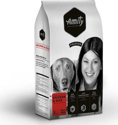 Amity Premium 3kg Hrană Uscată pentru Câini cu Puține Cereale cu Pui și Orez