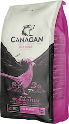 Canagan Highland Feast 12kg Dry Food for Dogs Grain Free with and with Turkey / Deer / Duck
