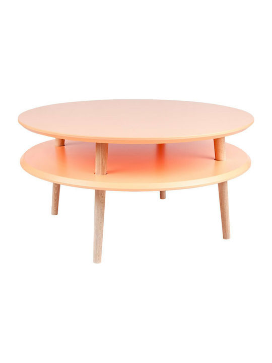 Rund Couchtisch Ufo Orange L70xB70xH35cm