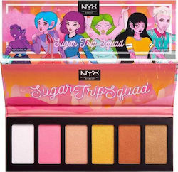NYX Professional Makeup Sugar Trip Squad Highlighting Palette 6x5gr 30gr NYX Professional Makeup Sugar Trip Squad Highlighting Palette 6x5gr 30gr