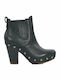 Ugg Australia Carberry Leder Damen Knöchelstiefel Schwarz