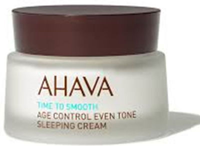 Ahava Time to Smooth Feuchtigkeitsspendend Creme Gesicht Nacht mit Vitamin C 50ml