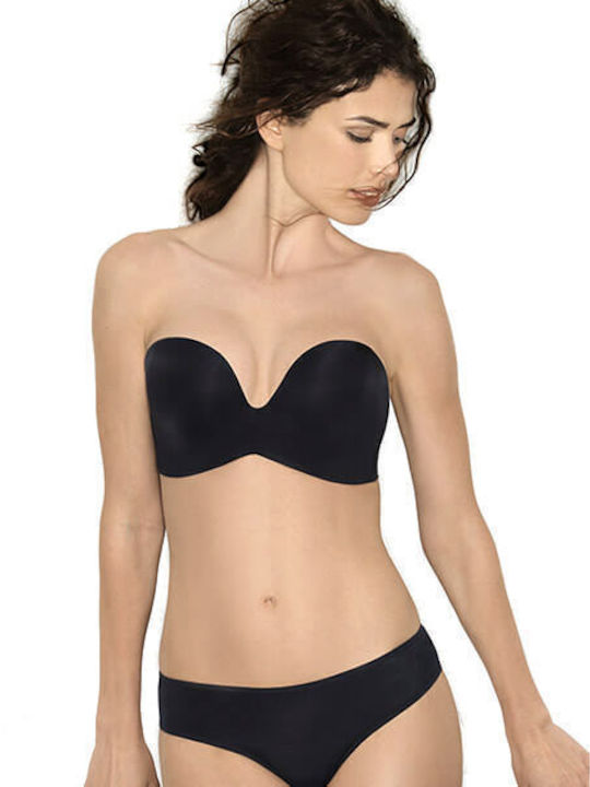 Lovable strapless push up bra without seams cups D/E Celebrity Secrets code L032