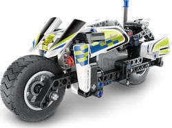 Qihui Plastic Construction Toy Mechanical Masters Police Motorbike Qihui Plastic Construction Toy Mechanical Masters Police Motorbike