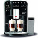Melitta F85/0-102 Automatic Espresso Coffee Machine 1450W Pressure 15bar for Cappuccino with Grinder and Wi-Fi Black