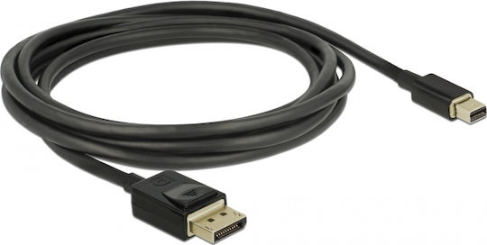 DeLock Mini-DisplayPort-Stecker Kabel - DisplayPort-Stecker Kabel 2m Schwarz
