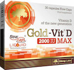 Olimp Sport Nutrition Gold-Vit D Max Βιταμίνη για Ανοσοποιητικό 2000iu 30 κάψουλες