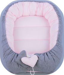 Tuttolina Cocoon Baby Nest Grey-Pink