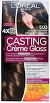 L'Oreal Paris Casting Creme Gloss Set Vopsea de Păr fără amoniac 503 Ciocolată aurie 48ml