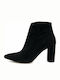 Fardoulis 4313 Suede Women's Ankle Boots with High Heel Black