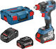 Bosch GDX 18V-200 C Ударен гайковерт 2x5Ах с Приемник 1/2" & 1/4"