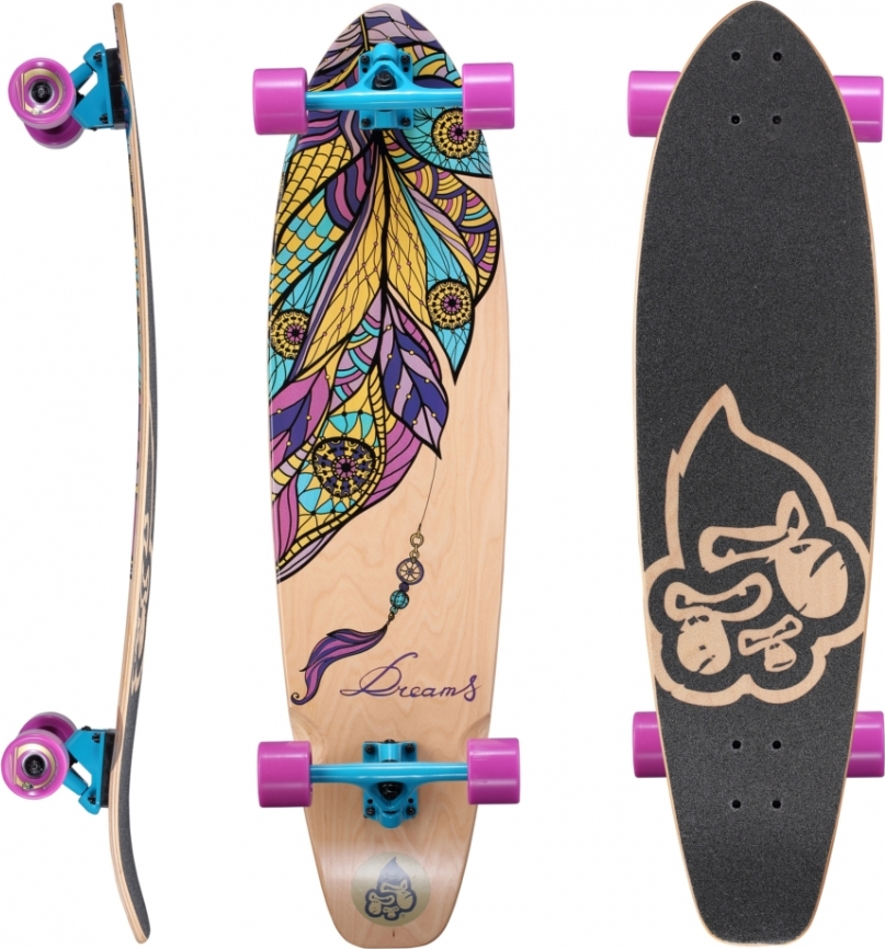 Star Skateboard Pro Longboard Premium Canadian Maple Dream Catcher