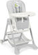 Cam Campione Foldable Highchair with Metal Frame & Fabric Seat Gray