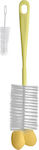 Babyono Cleaning Brush for Baby Bottles Yellow 1pcs