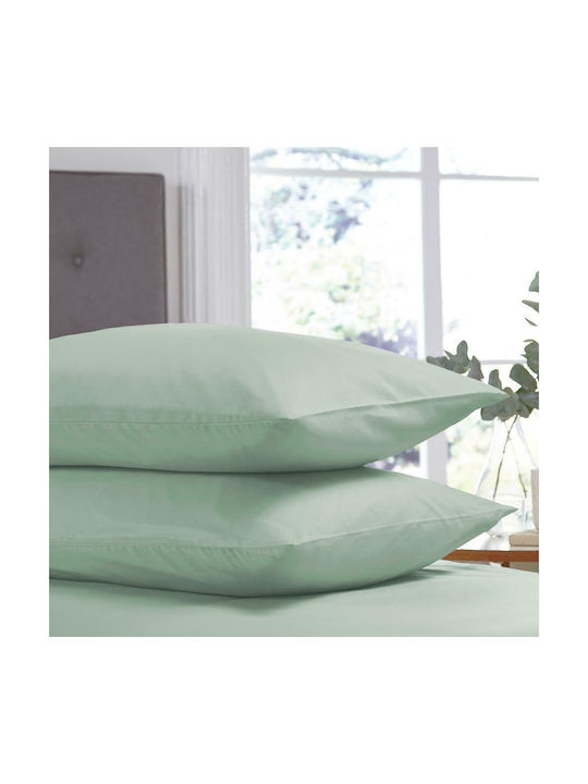 Lino Home Deluxe Irene Pillowcase Set Petrol 50x70cm.