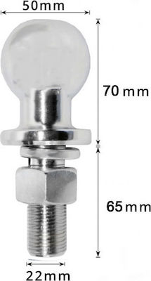 Towing ball with pass 3500kg