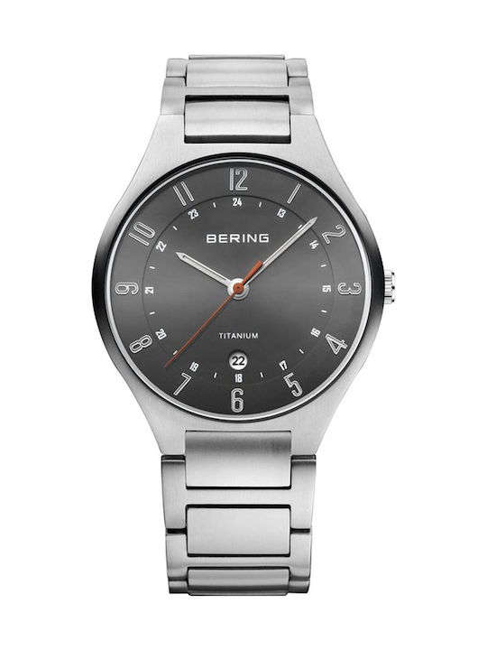 Bering Time Men's Watch 39mm Battery with Silve...