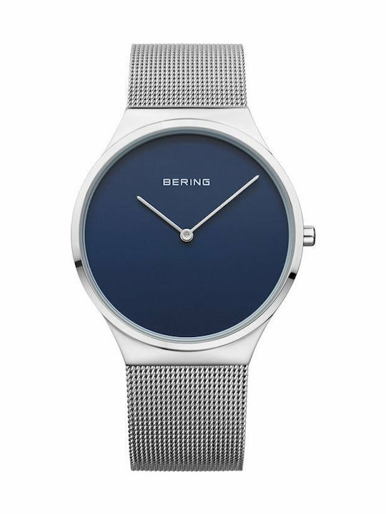 Bering Time Men's Watch 38mm Battery with Silver Stainless Steel Bracelet