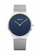 Bering Time Men's Watch 38mm Battery with Silver Stainless Steel Bracelet