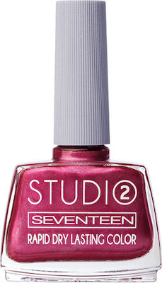 Seventeen Studio Rapid Dry Lasting Color Gloss Βερνίκι Νυχιών Quick Dry Φούξια 93 12ml